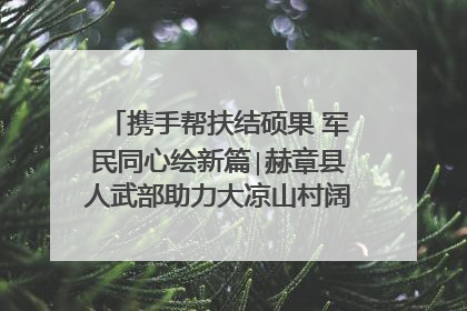 携手帮扶结硕果 军民同心绘新篇∣赫章县人武部助力大凉山村阔步乡村振兴路
